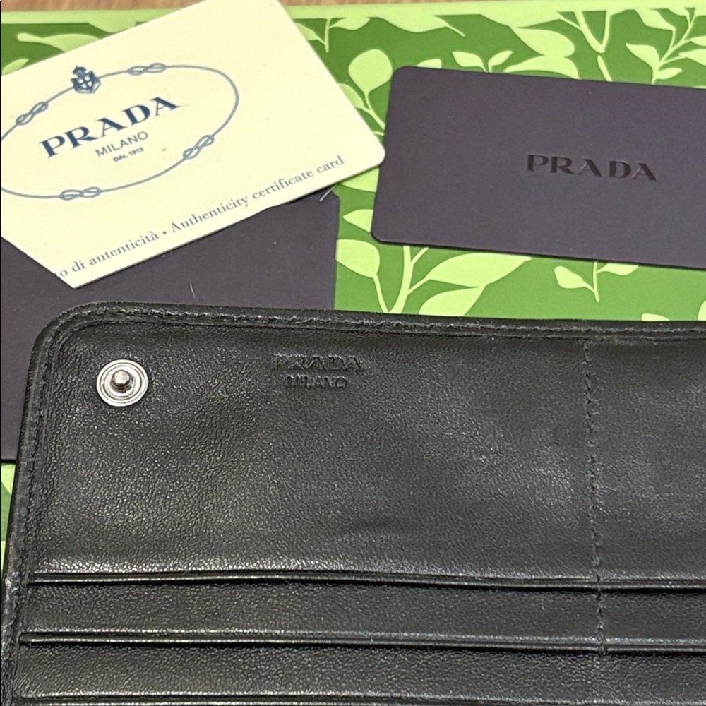 PRADA Camoflauge Tessuto Gathered Customized Wallet with COA - Picture 7 of 9